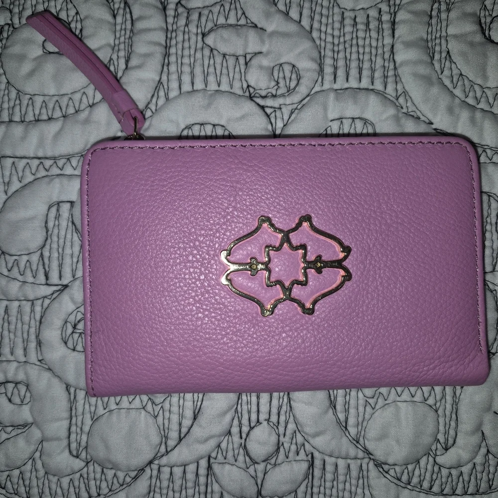 Radley Hot Pink Leather Wallet with Gold Accent